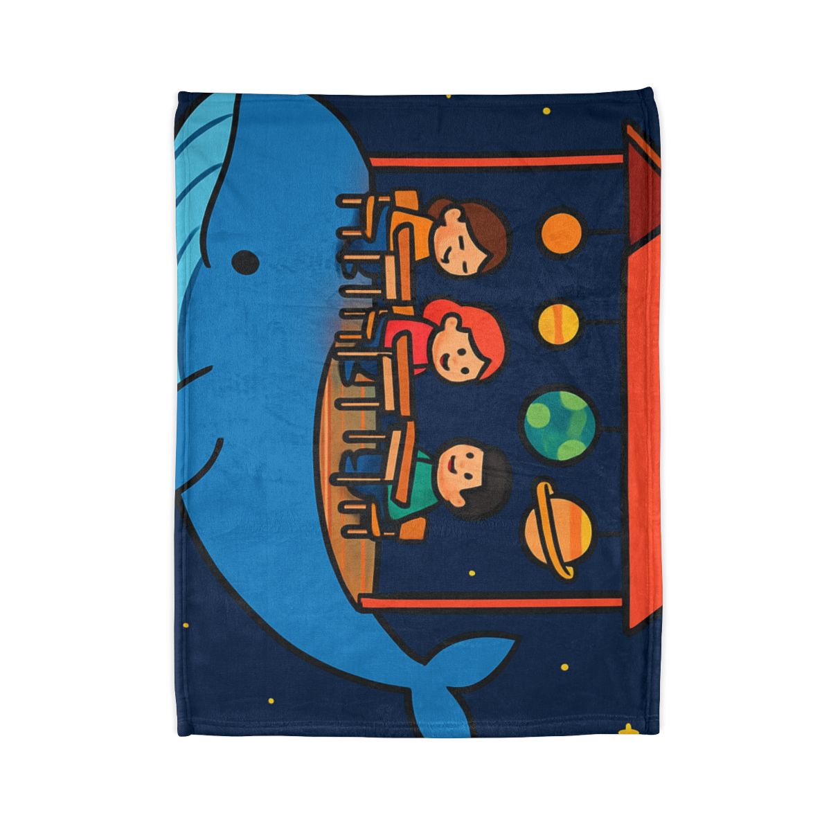 Cosmic Whale Classroom custom blankets