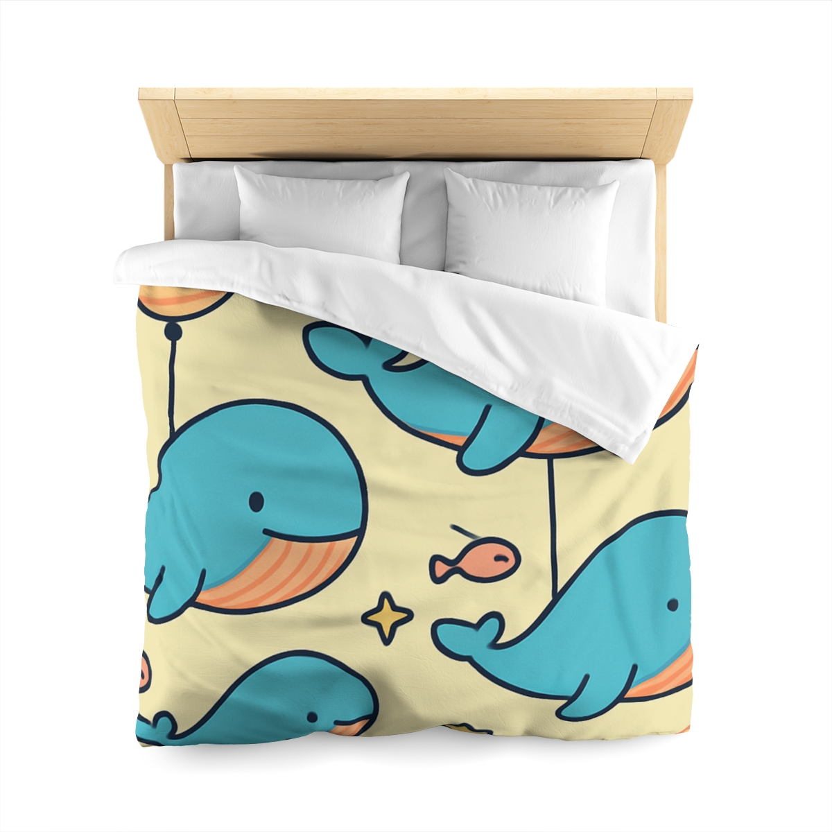 Cosmic Whale Parade duvets for gifts