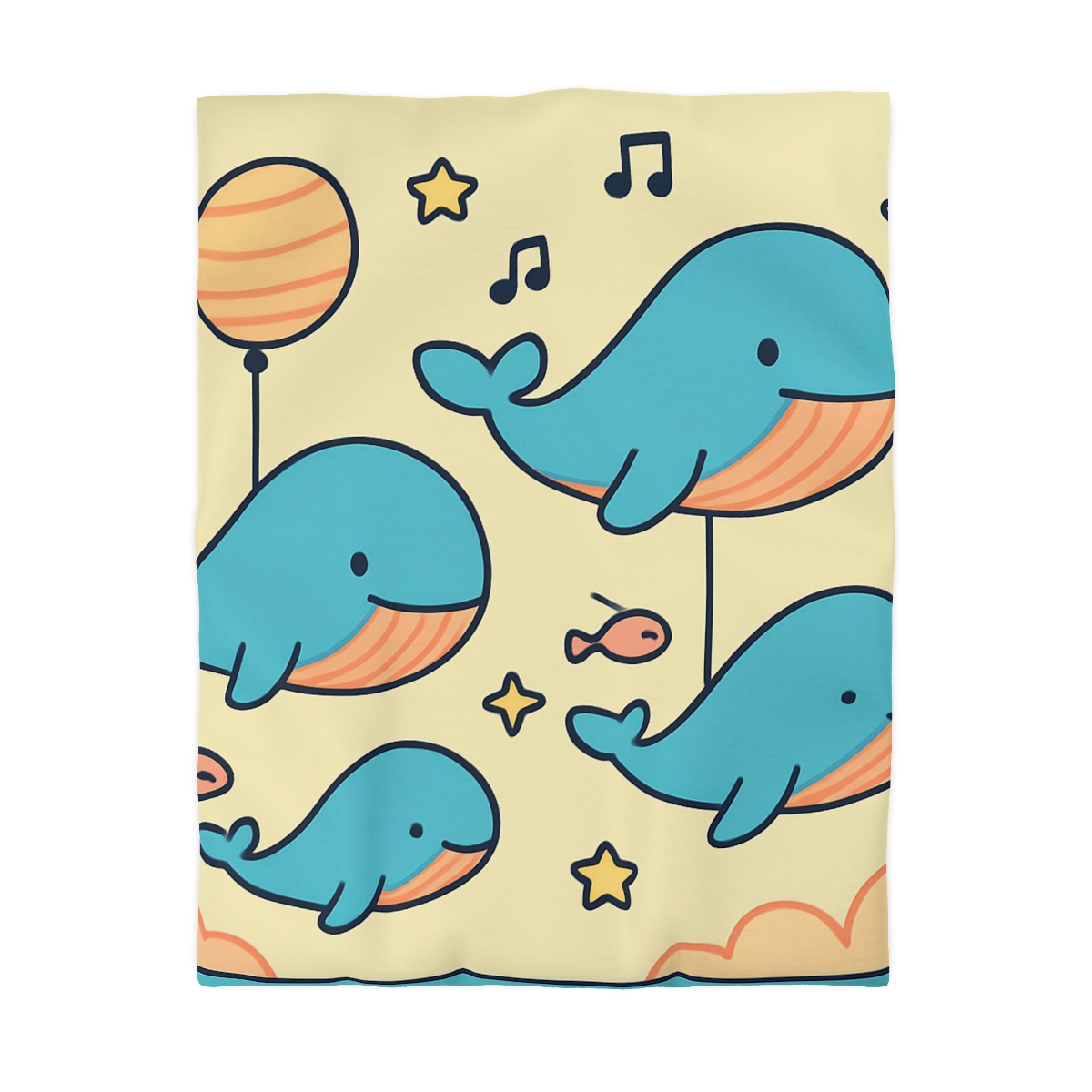 Cosmic Whale Parade duvets for gifts