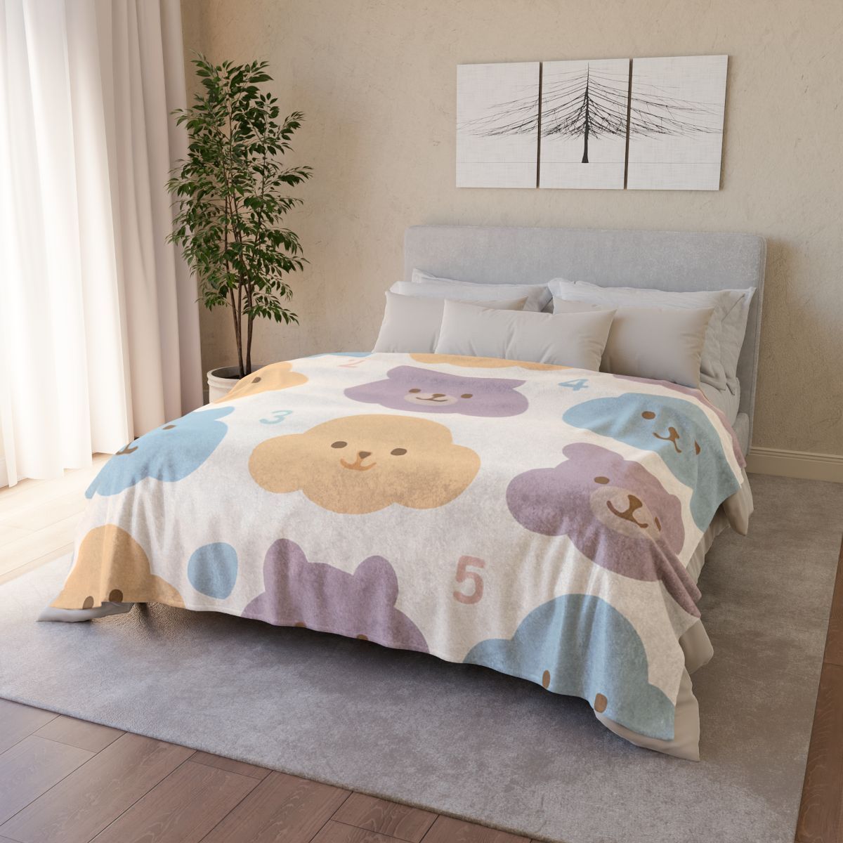 Counting Cloud Critters Blanket