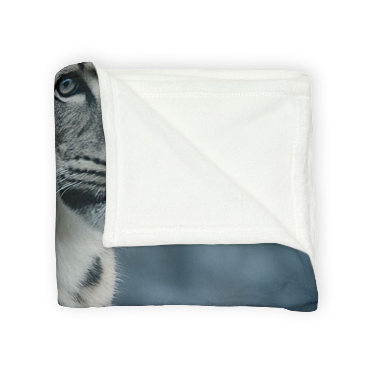 Crest Of Silence Snow Leopard designer printed blankets