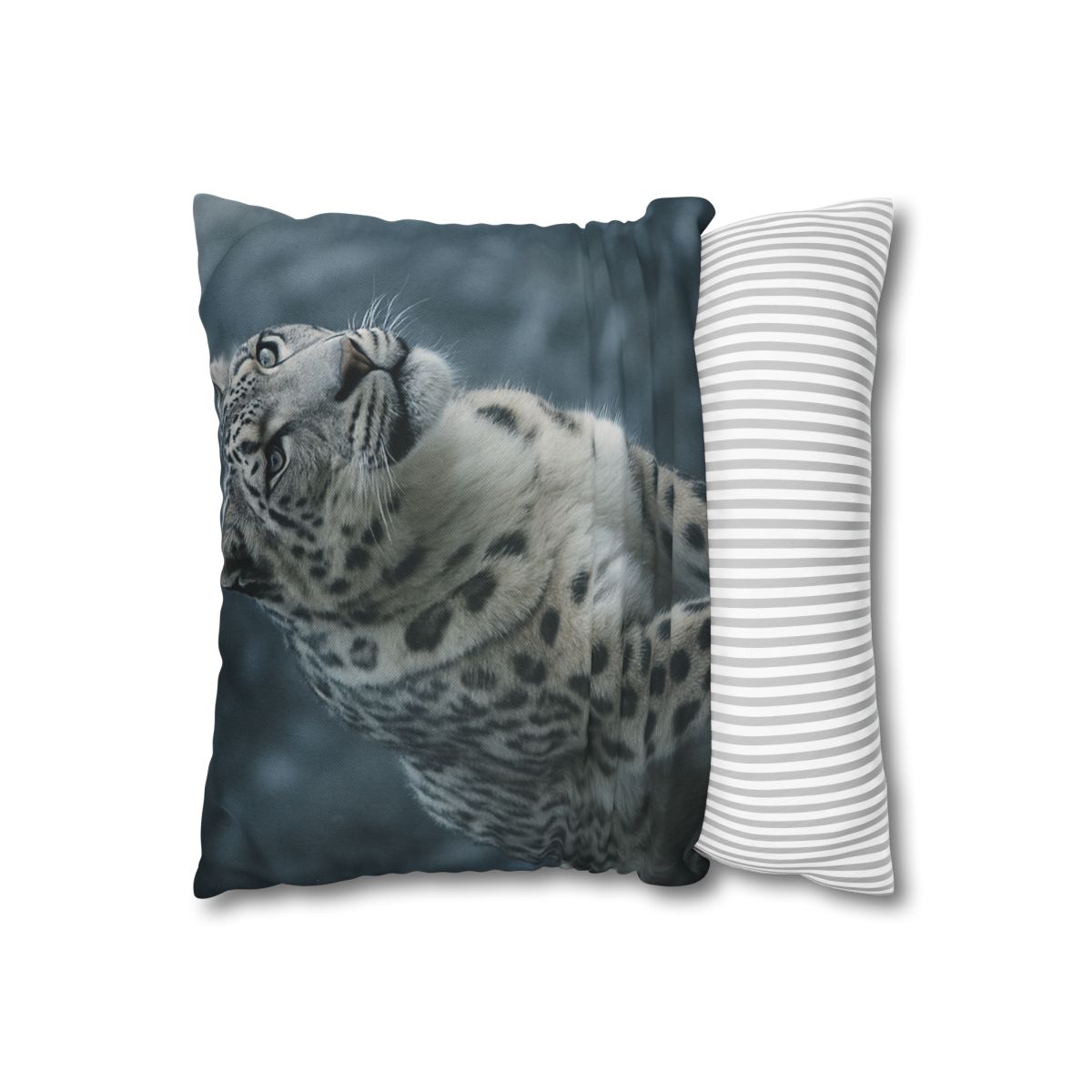 Crest Of Silence Snow Leopard soft cotton pillow cases