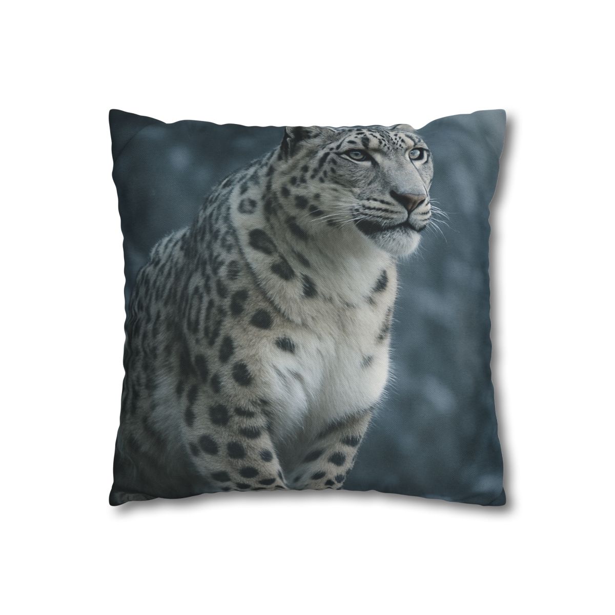 Crest Of Silence Snow Leopard soft cotton pillow cases