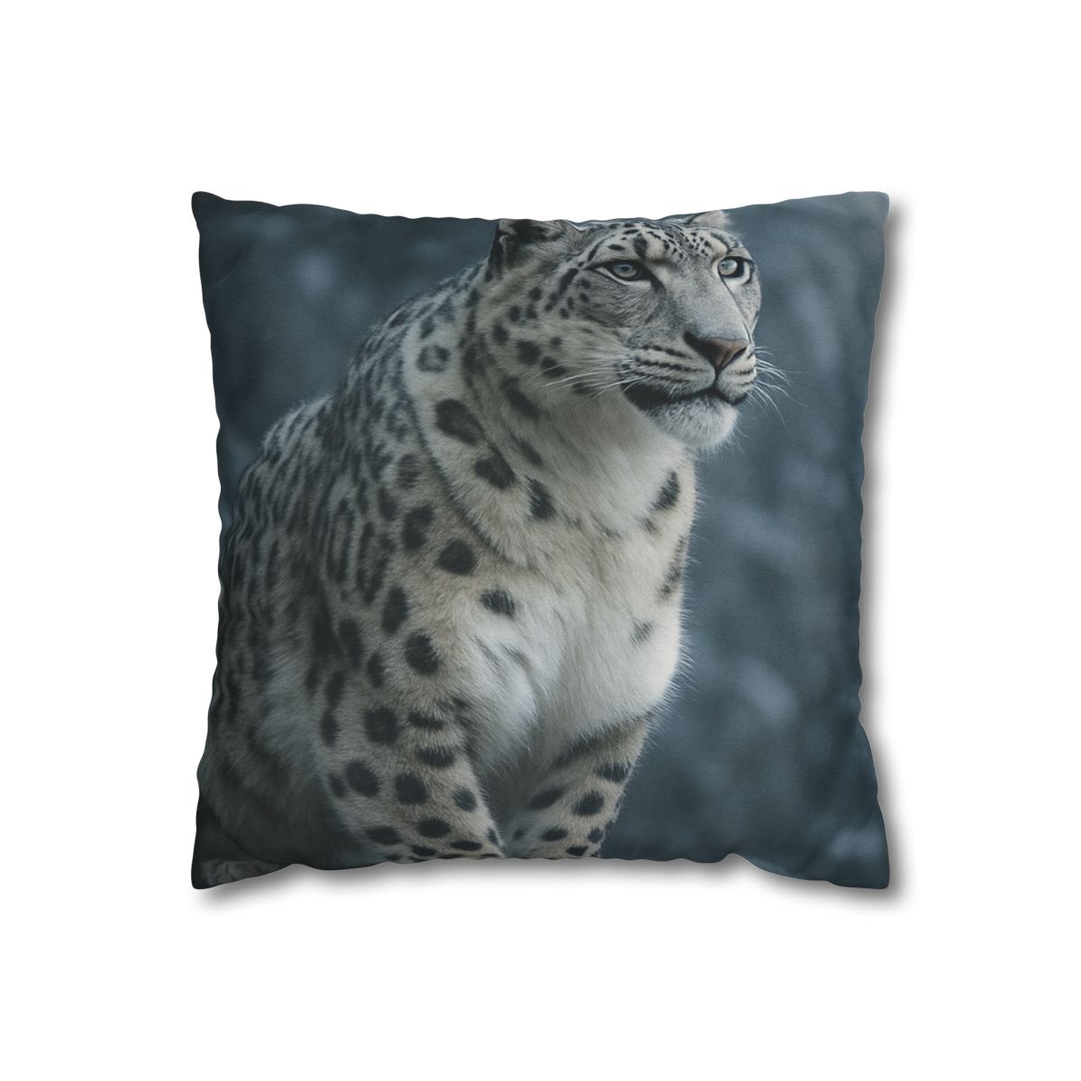 Crest Of Silence Snow Leopard soft cotton pillow cases