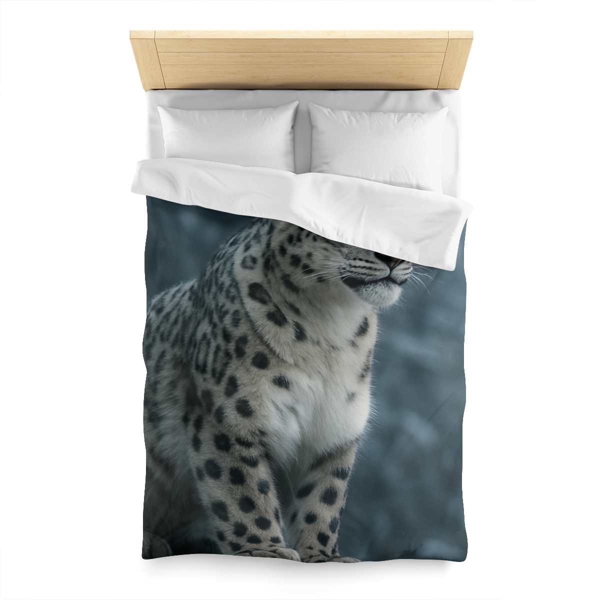 Crest Of Silence Snow Leopard custom duvets
