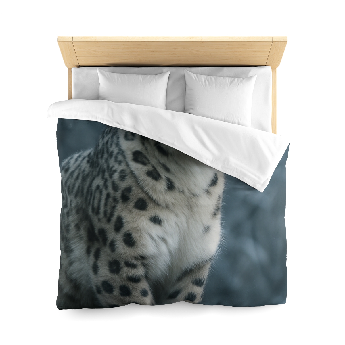Crest Of Silence Snow Leopard custom duvets