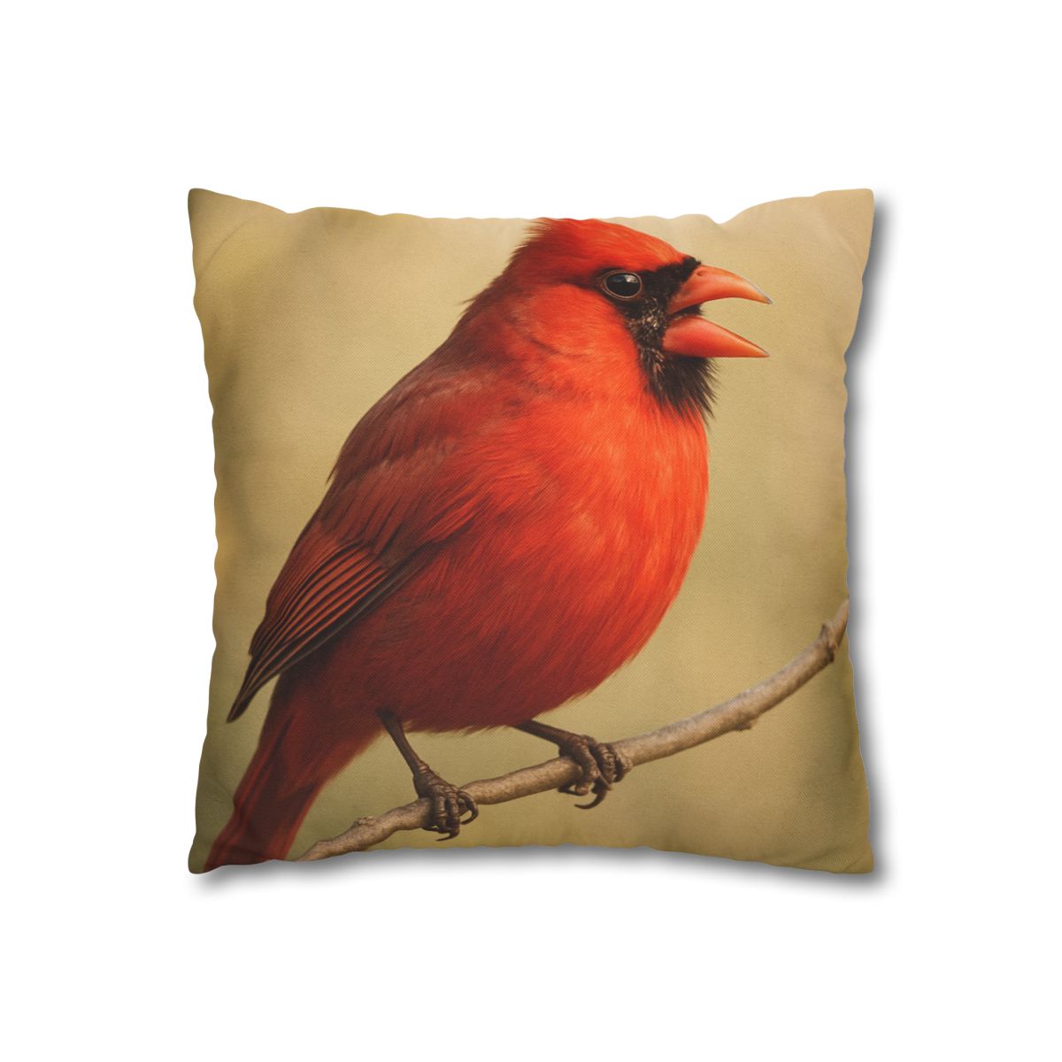Crimson Hymn Cardinal designer print pillow cases