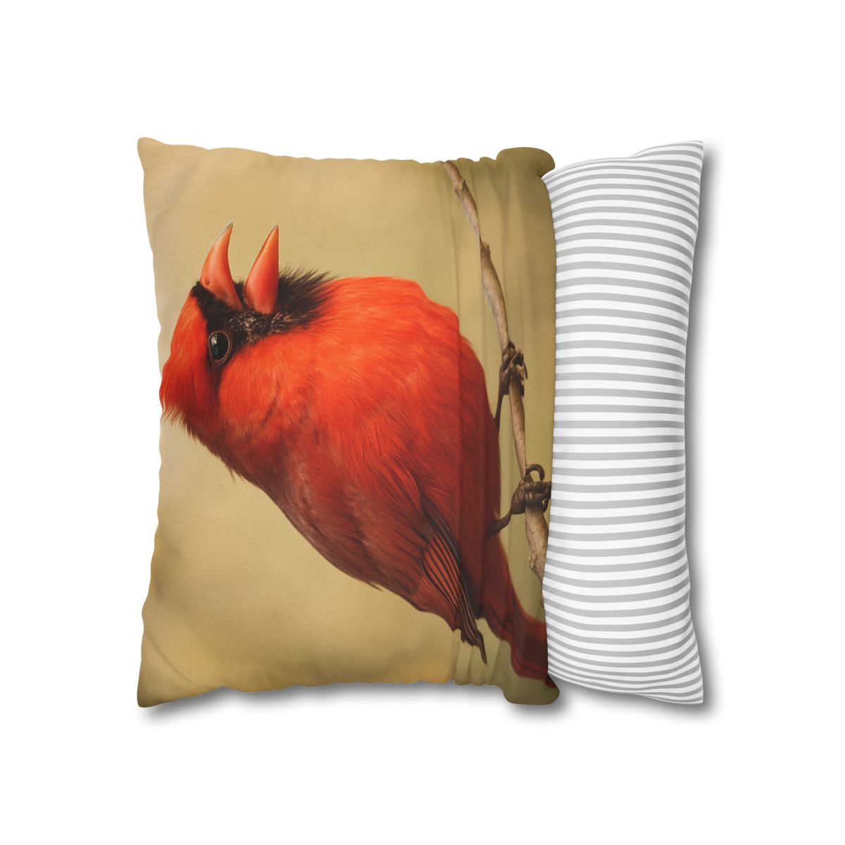 Crimson Hymn Cardinal designer print pillow cases