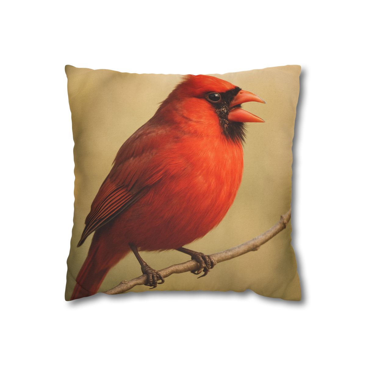 Crimson Hymn Cardinal designer print pillow cases