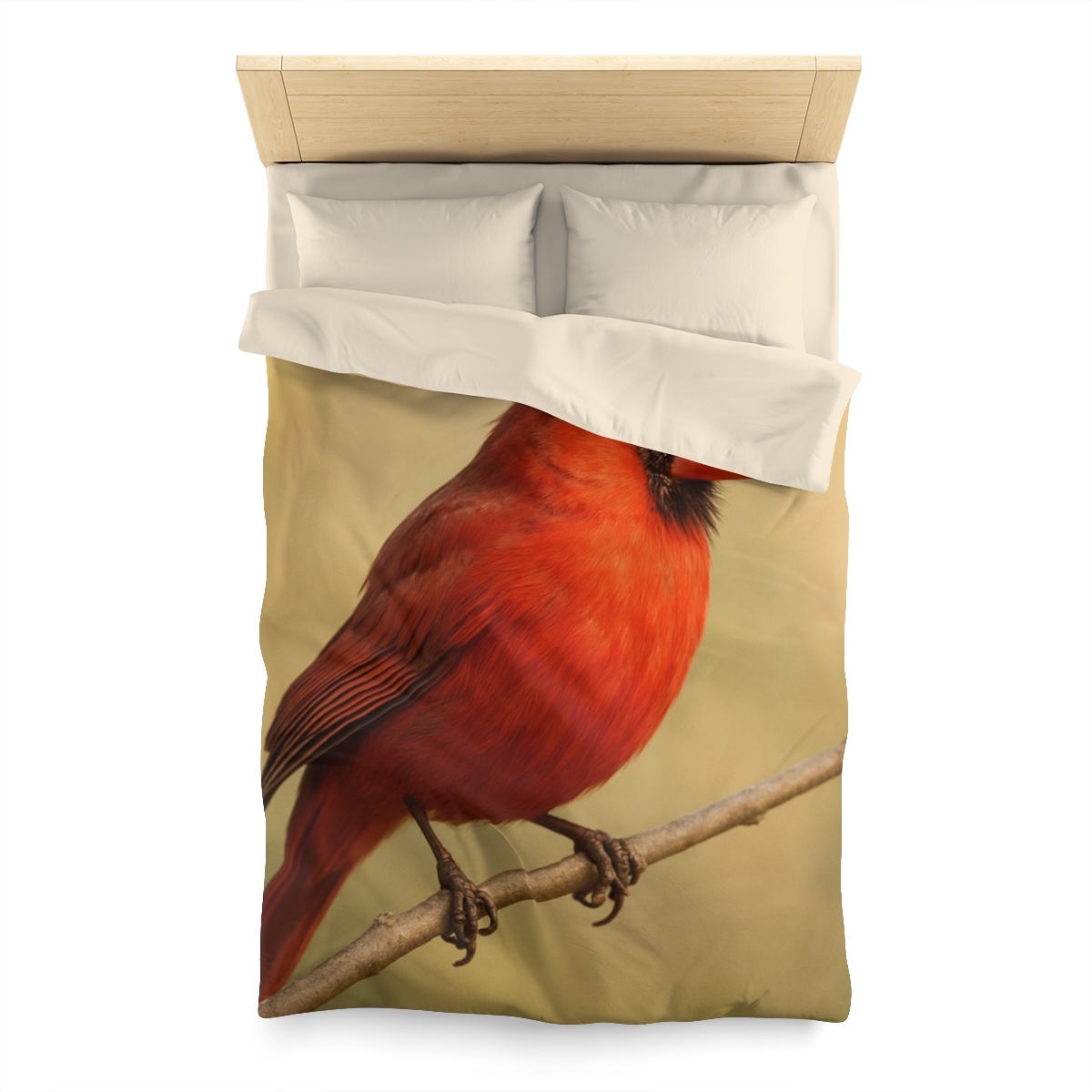 Crimson Hymn Cardinal designer printed duvets