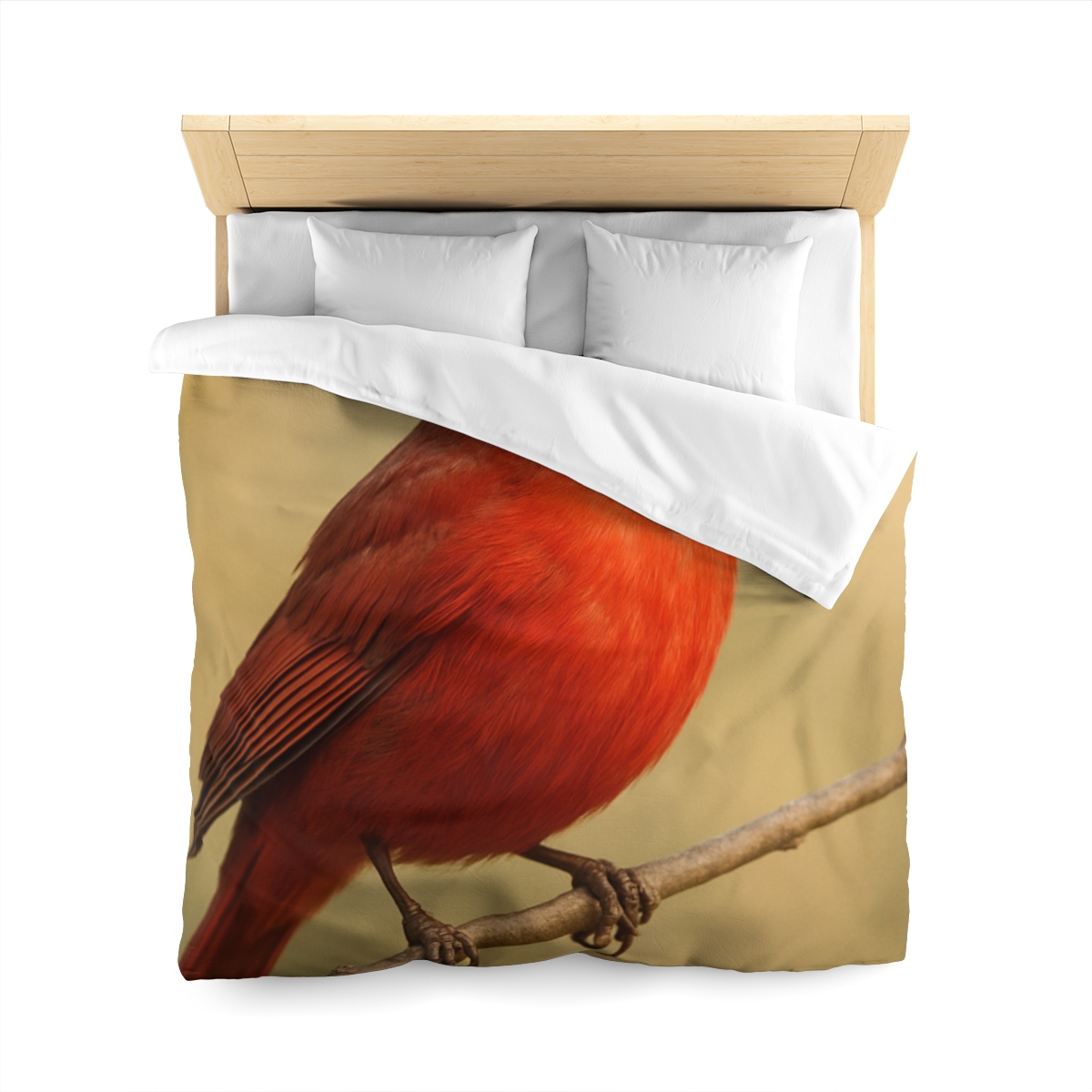 Crimson Hymn Cardinal designer printed duvets