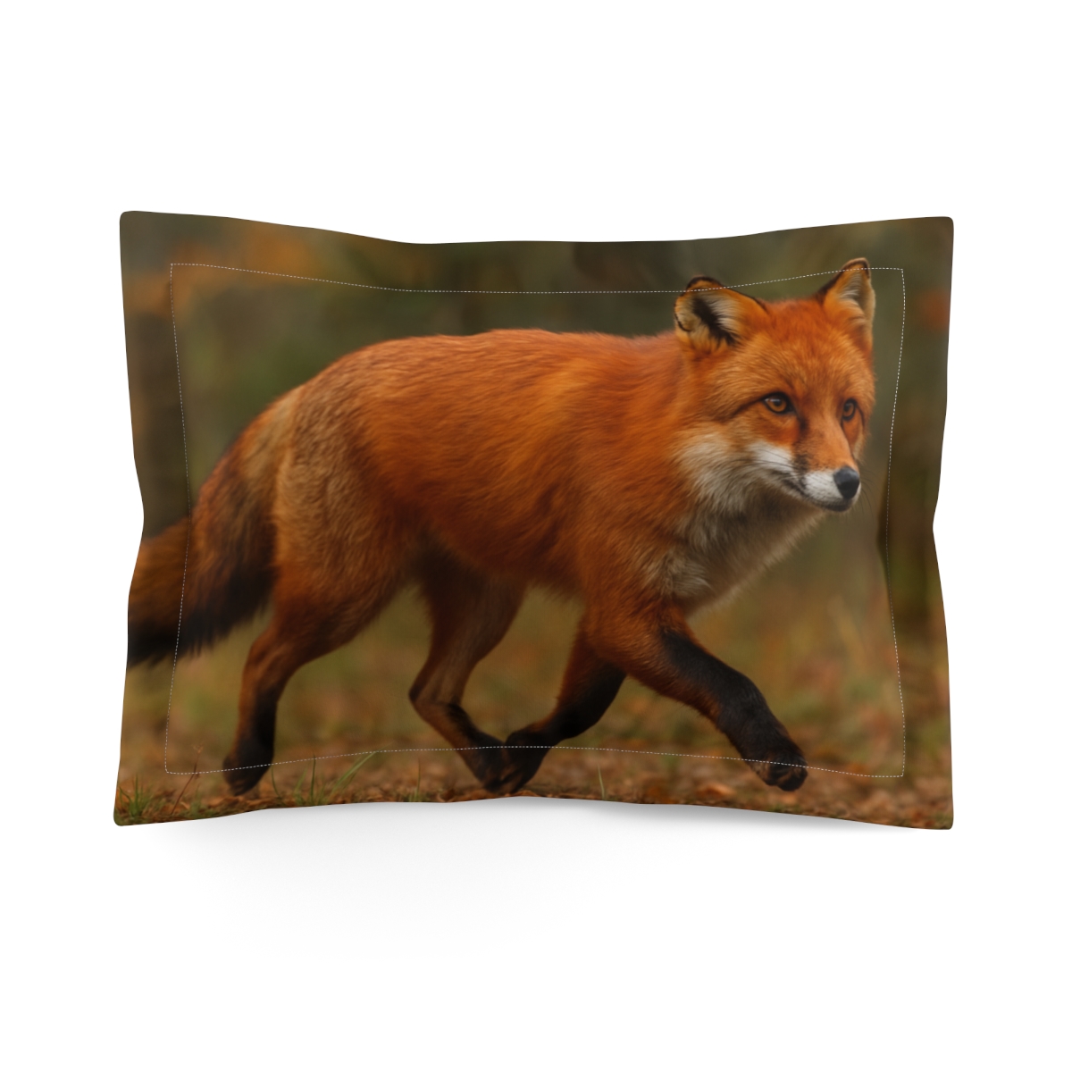 Crimson Prowler Red Fox gift pillows for home