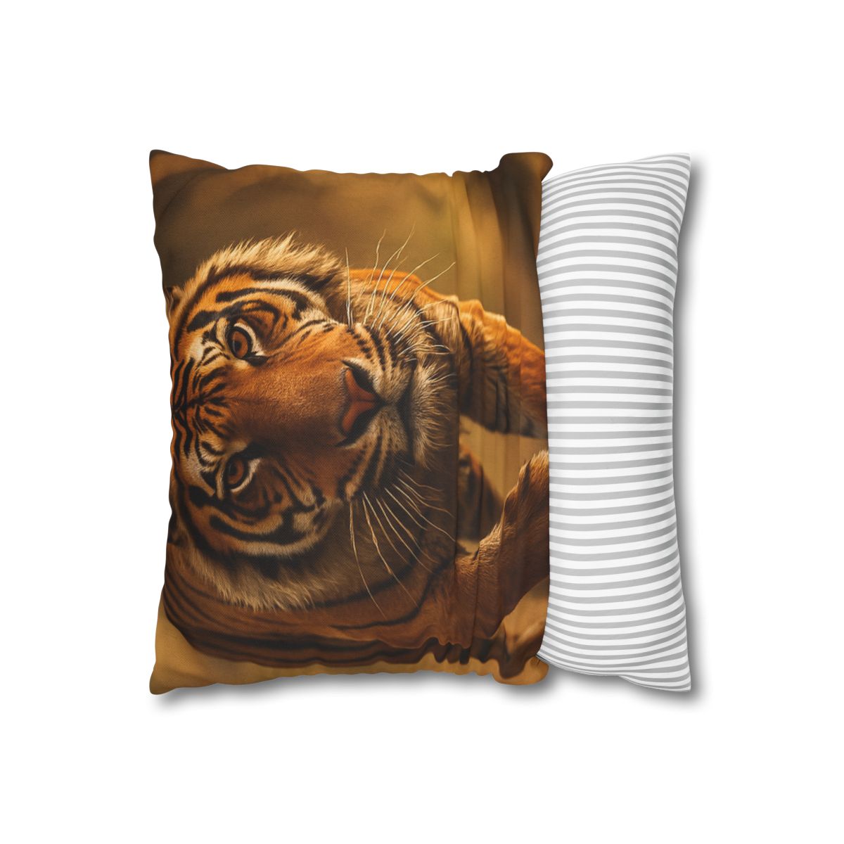 Crimson Stride Tiger custom pillow cases