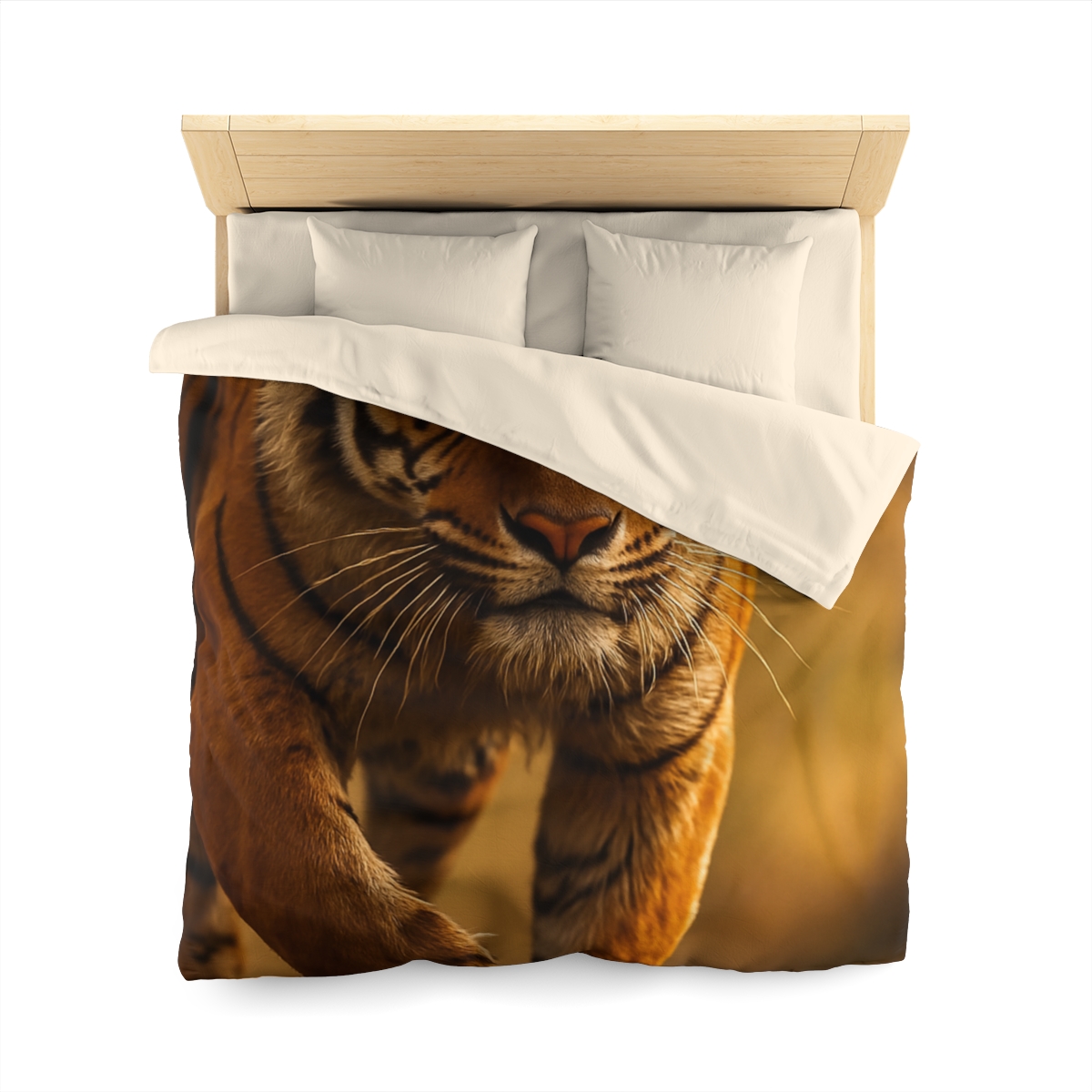 Crimson Stride Tiger duvets for gifts