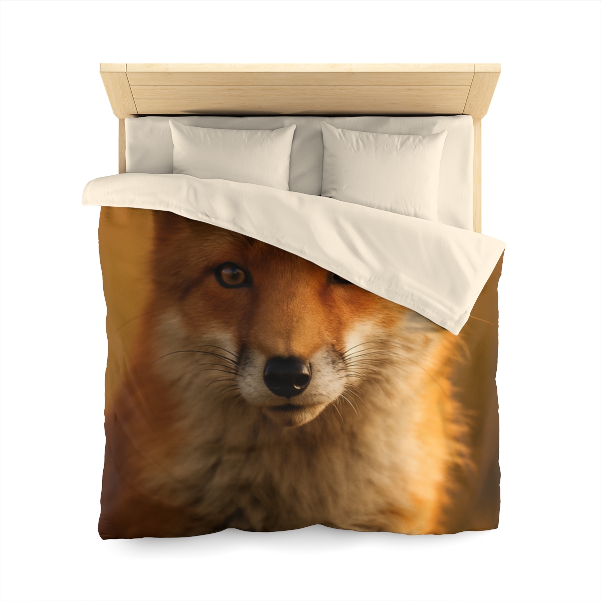 Crimson Whisper Red Fox warm winter duvets