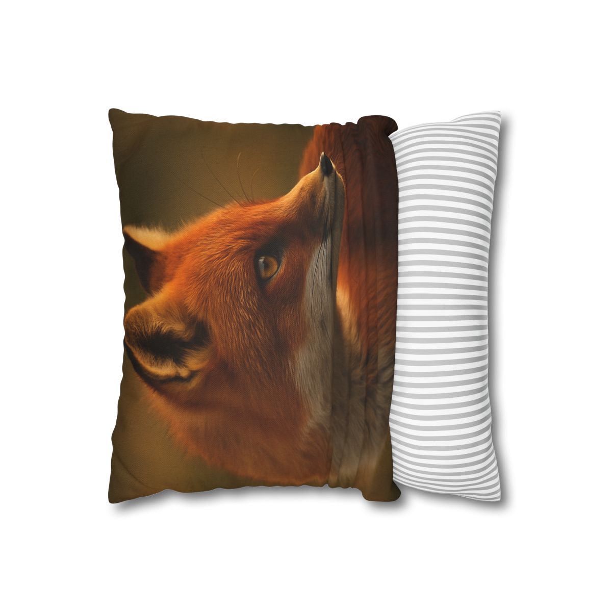 Crimson Whisper Red Fox trendy patterned pillow cases