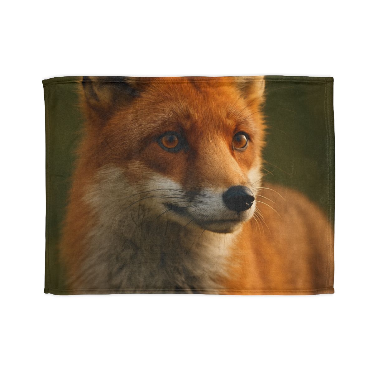 Crimson Whisper Red Fox soft fleece blankets