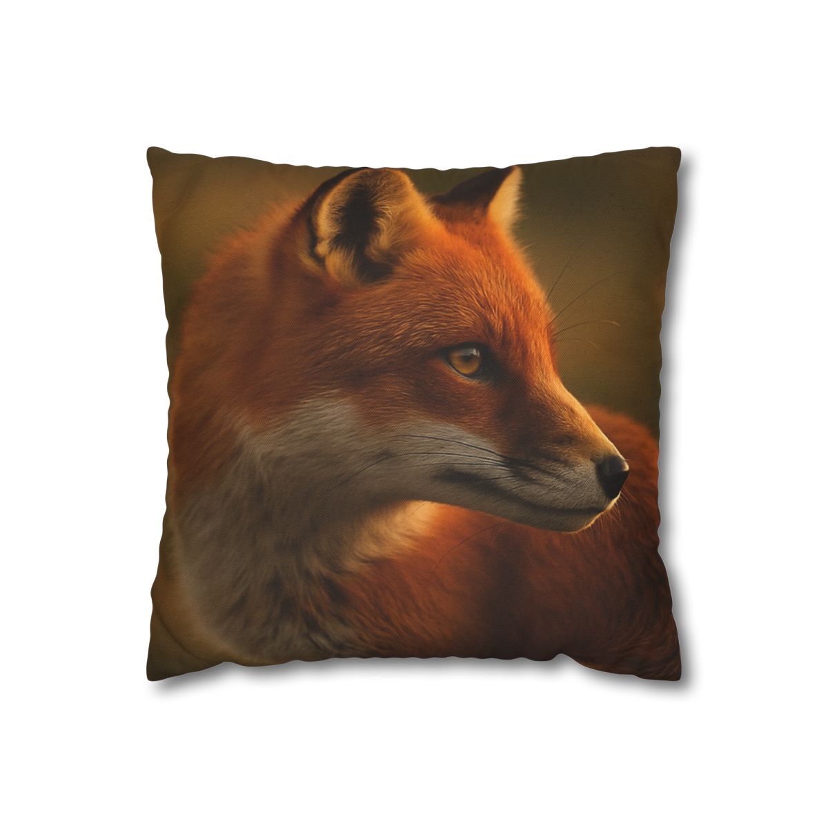 Crimson Whisper Red Fox trendy patterned pillow cases