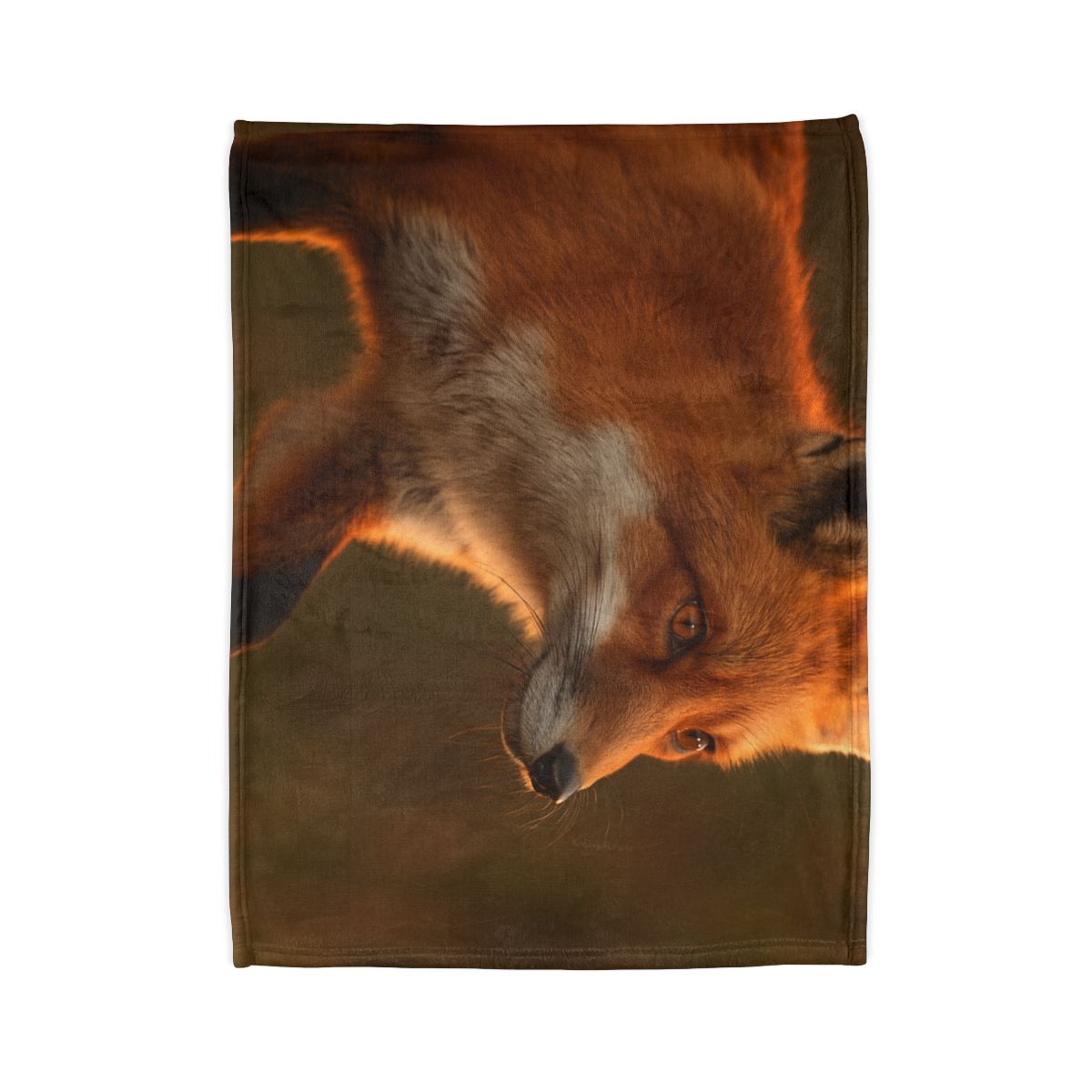 Crimson Whisper Red Fox decorative home blankets
