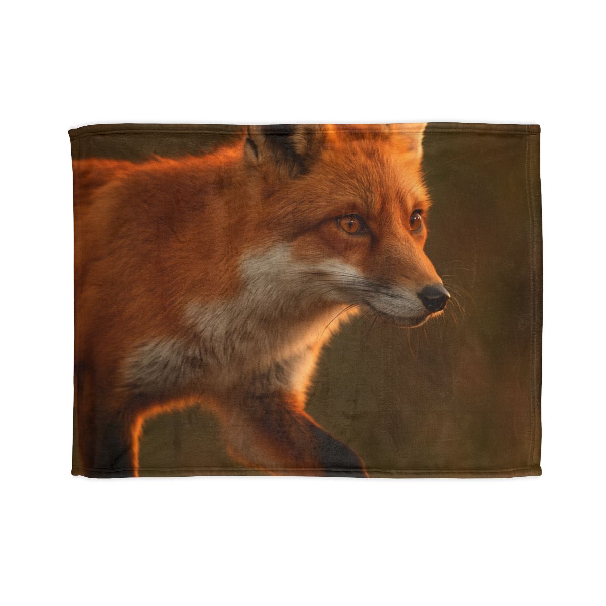 Crimson Whisper Red Fox decorative home blankets