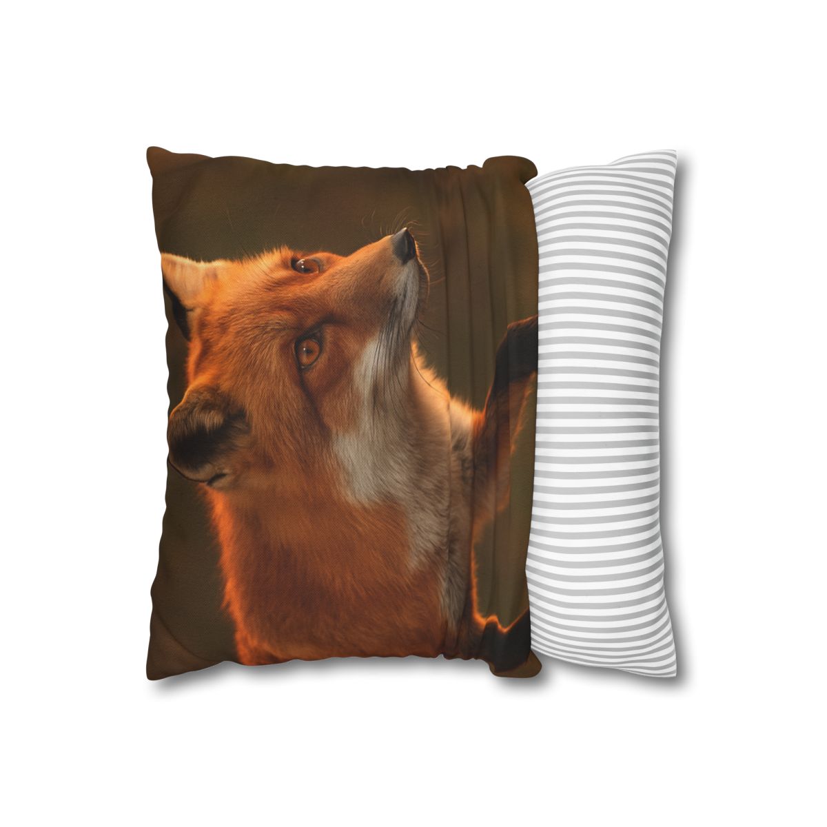 Crimson Whisper Red Fox personalized pillow covers