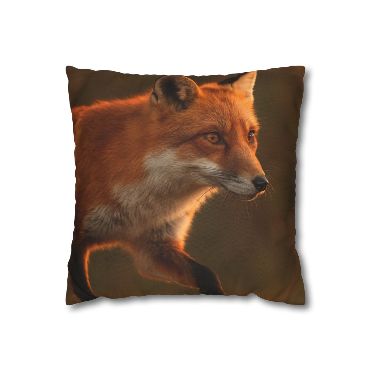 Crimson Whisper Red Fox personalized pillow covers