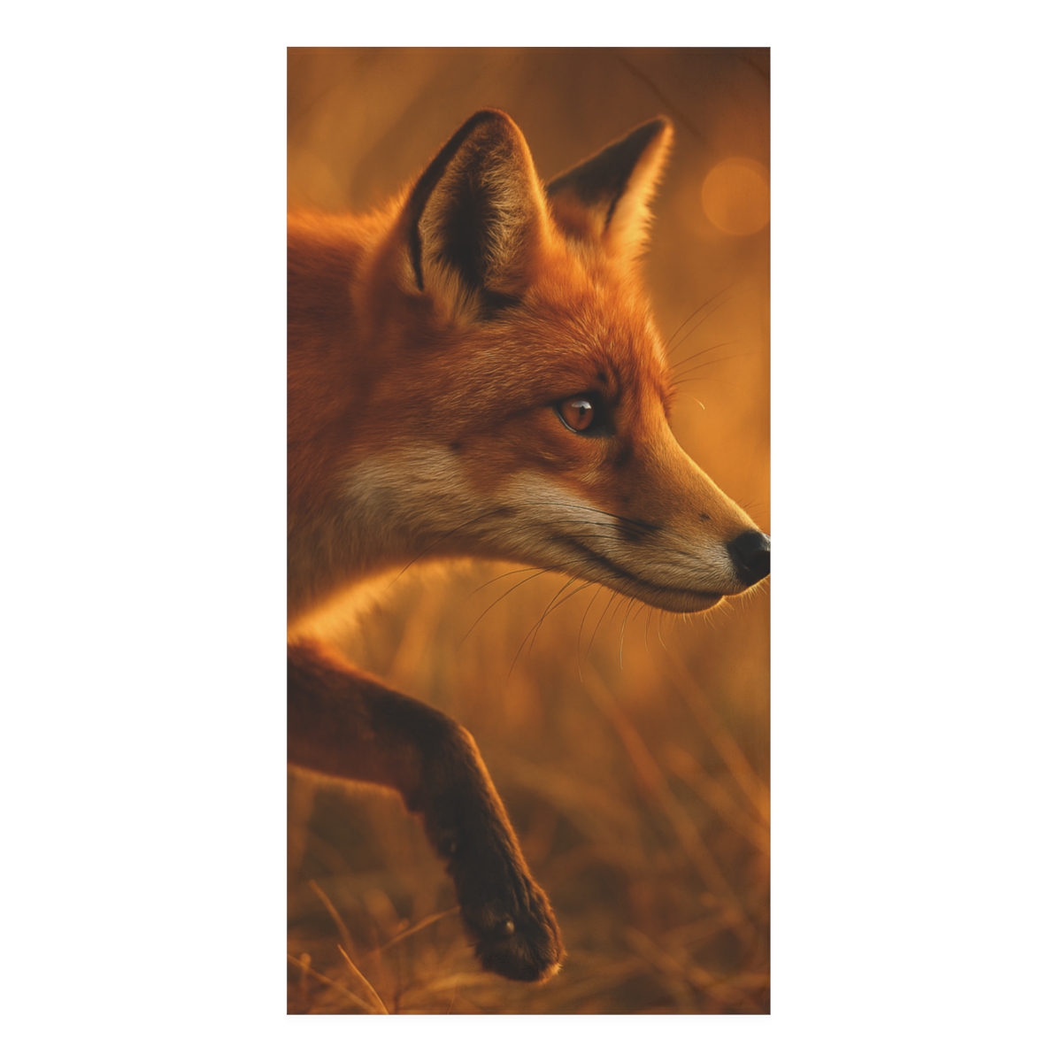 Crimson Whisper Red Fox custom towels