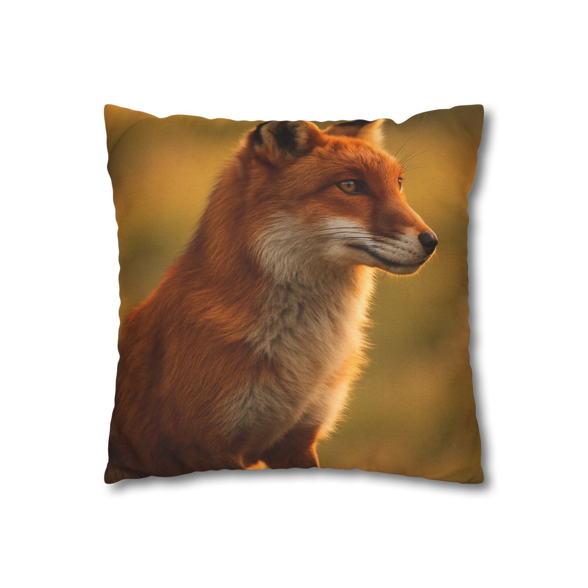 Crimson Whisper Red Fox stylish decorative pillowcases