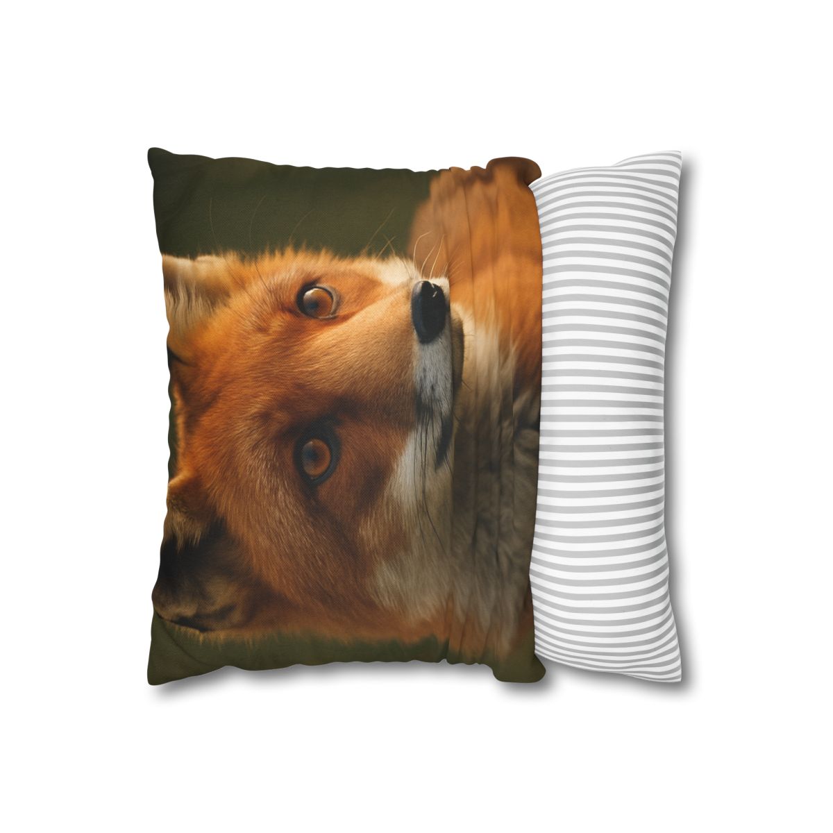 Crimson Whisper Red Fox stylish decorative pillowcases