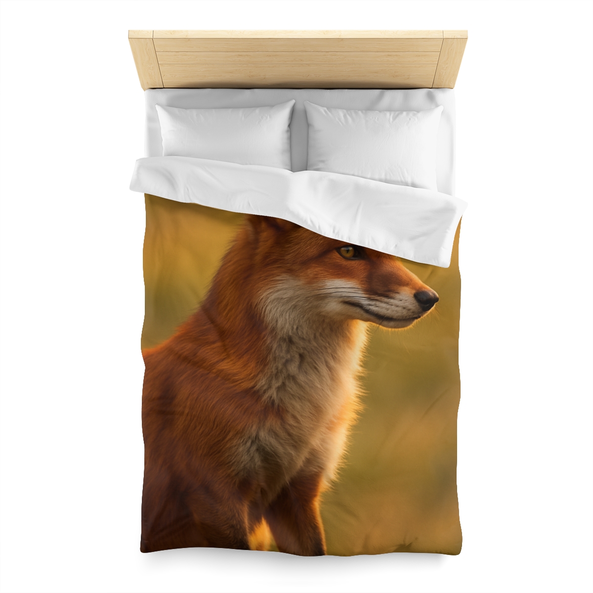Crimson Whisper Red Fox soft comforter duvets