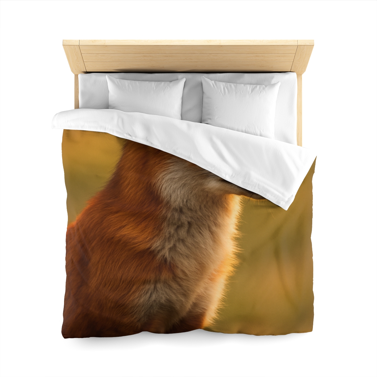 Crimson Whisper Red Fox soft comforter duvets