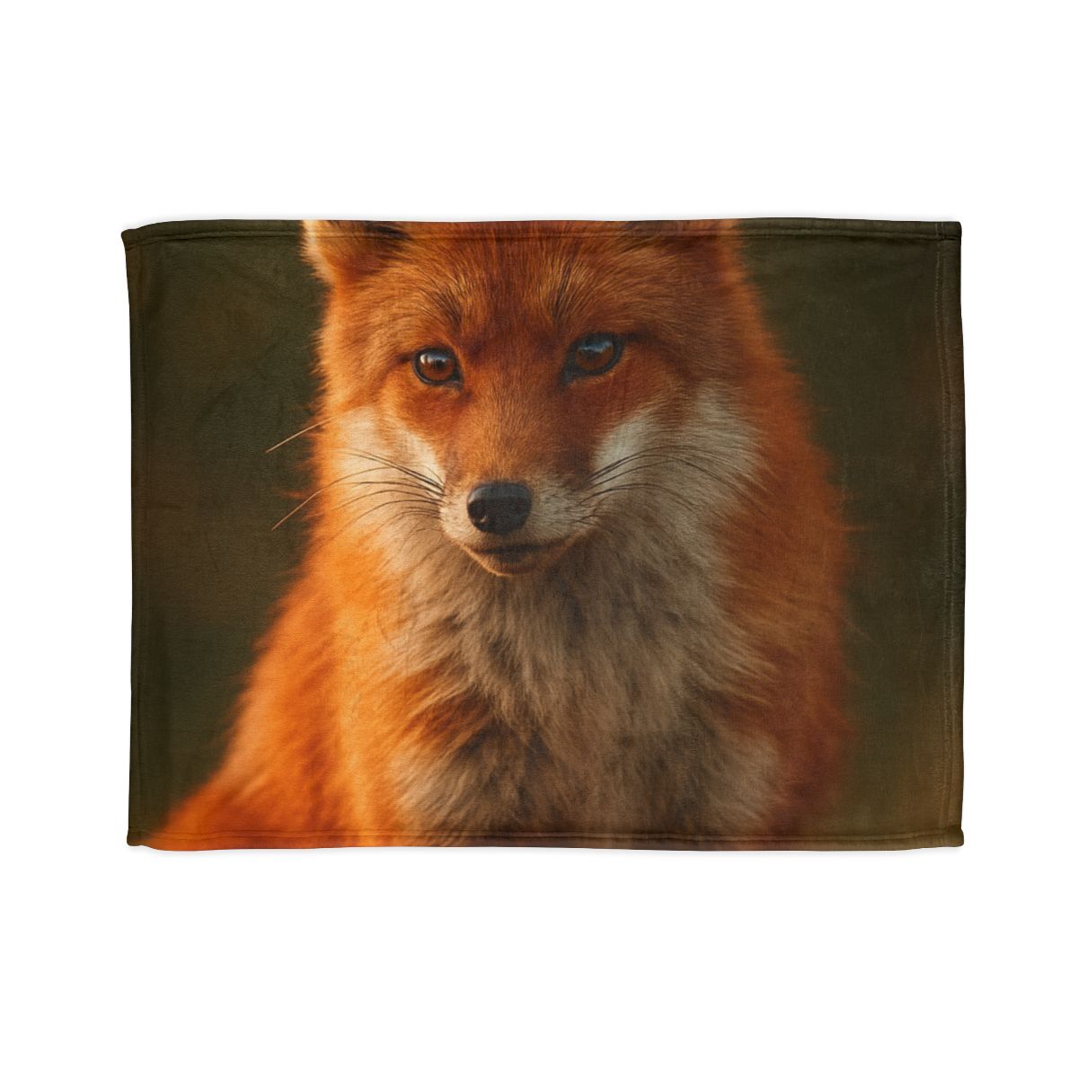 Crimson Whisper Red Fox decorative home blankets