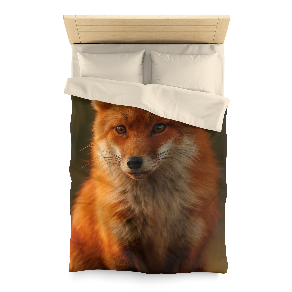 Crimson Whisper Red Fox custom duvets
