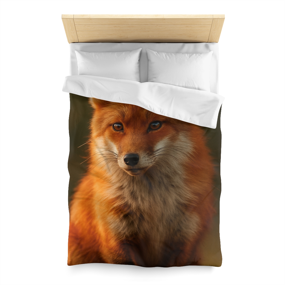 Crimson Whisper Red Fox custom duvets