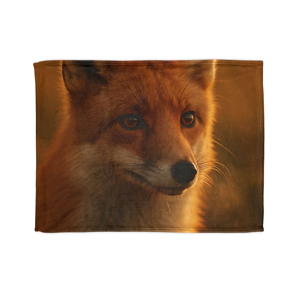 Crimson Whisper Red Fox soft fleece blankets