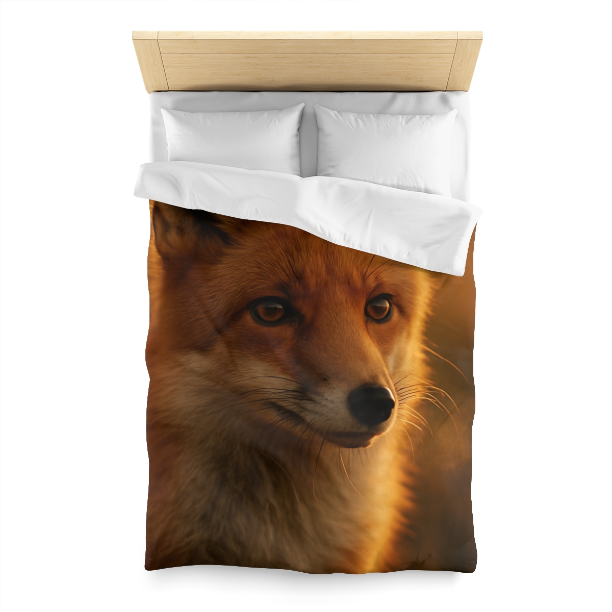 Crimson Whisper Red Fox unique patterned duvets