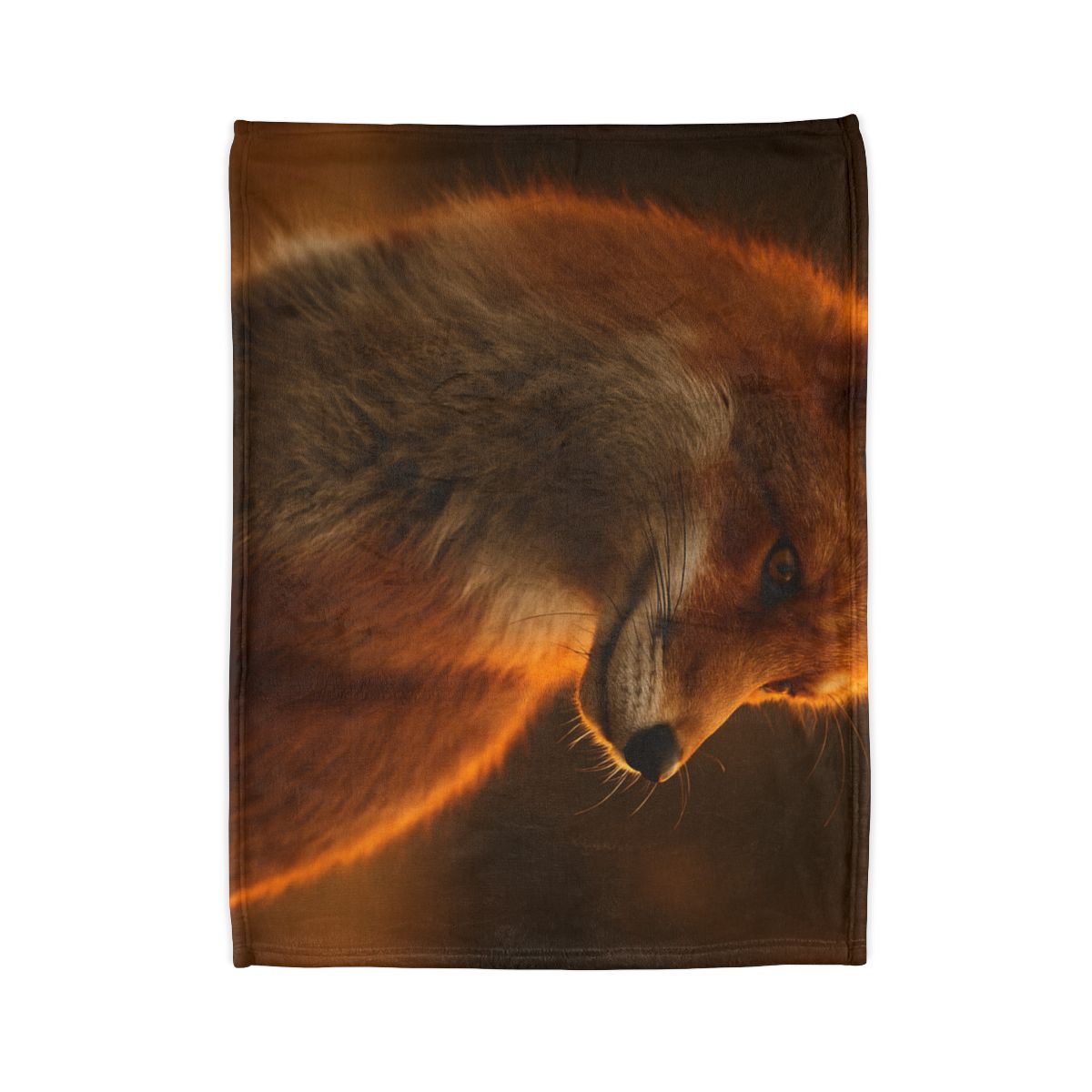 Crimson Whisper Red Fox decorative home blankets