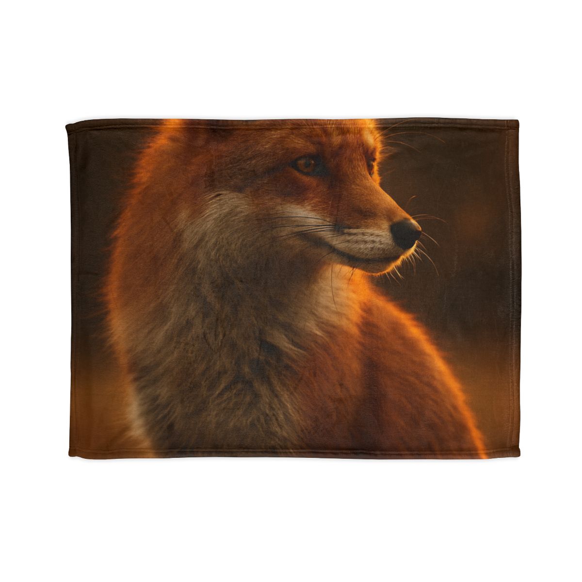 Crimson Whisper Red Fox decorative home blankets