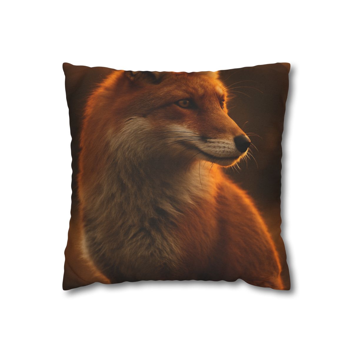 Crimson Whisper Red Fox soft cotton pillow cases