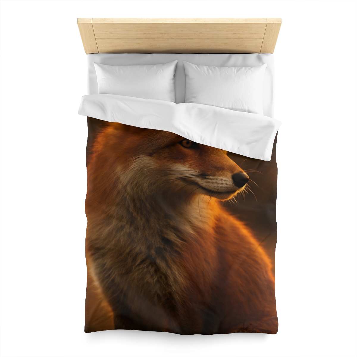 Crimson Whisper Red Fox warm winter duvets