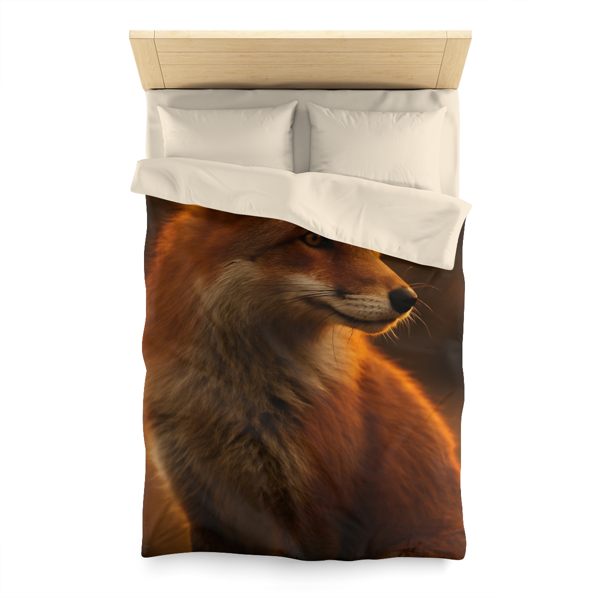 Crimson Whisper Red Fox warm winter duvets