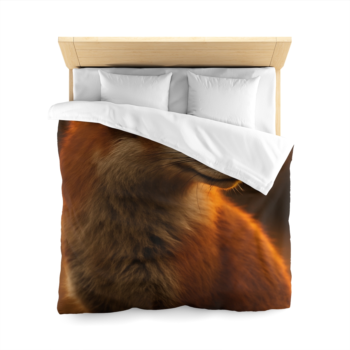 Crimson Whisper Red Fox warm winter duvets