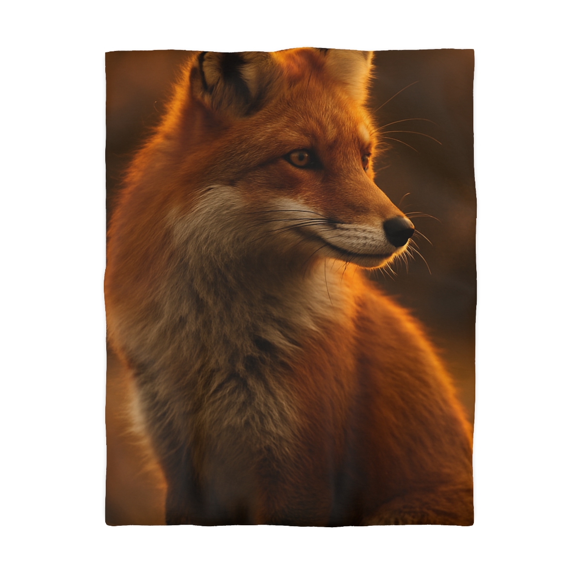 Crimson Whisper Red Fox warm winter duvets