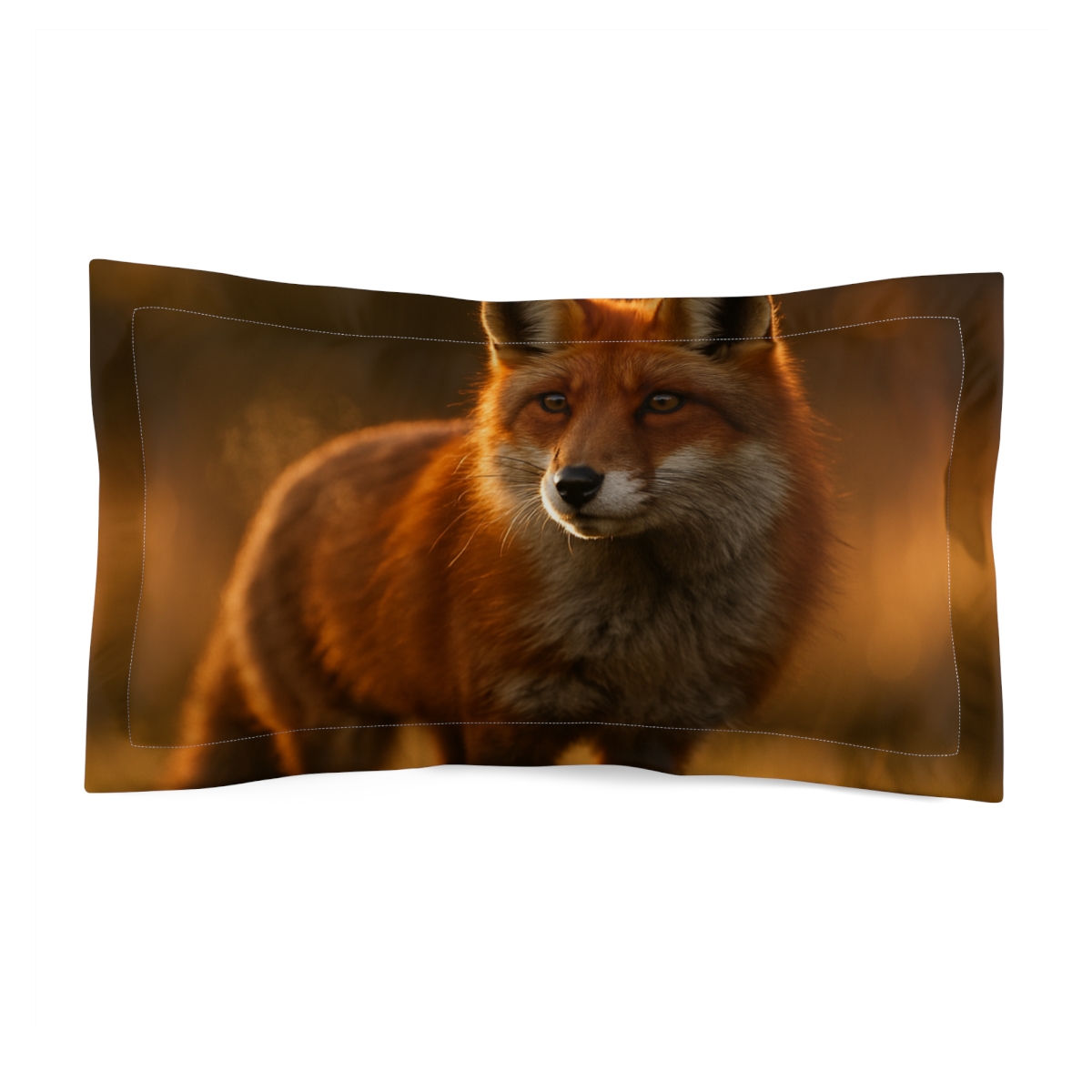 Crimson Whisper Red Fox personalized decorative pillows