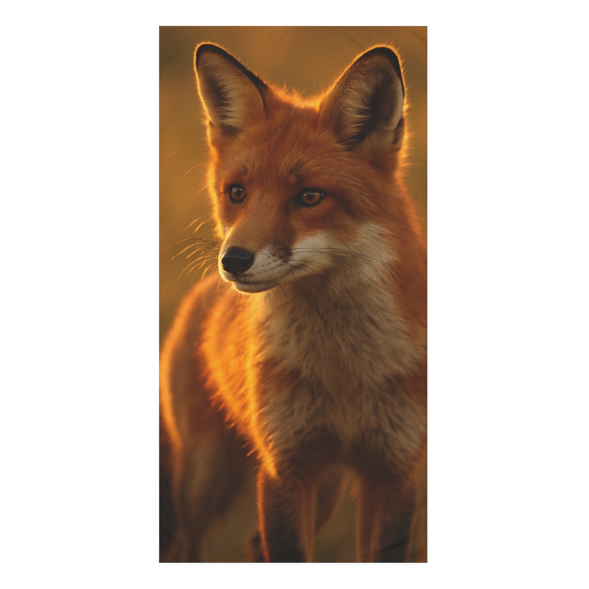 Crimson Whisper Red Fox decorative home towels
