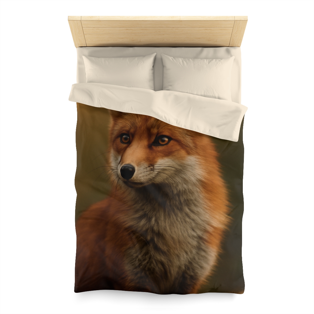 Crimson Whisper Red Fox unique patterned duvets