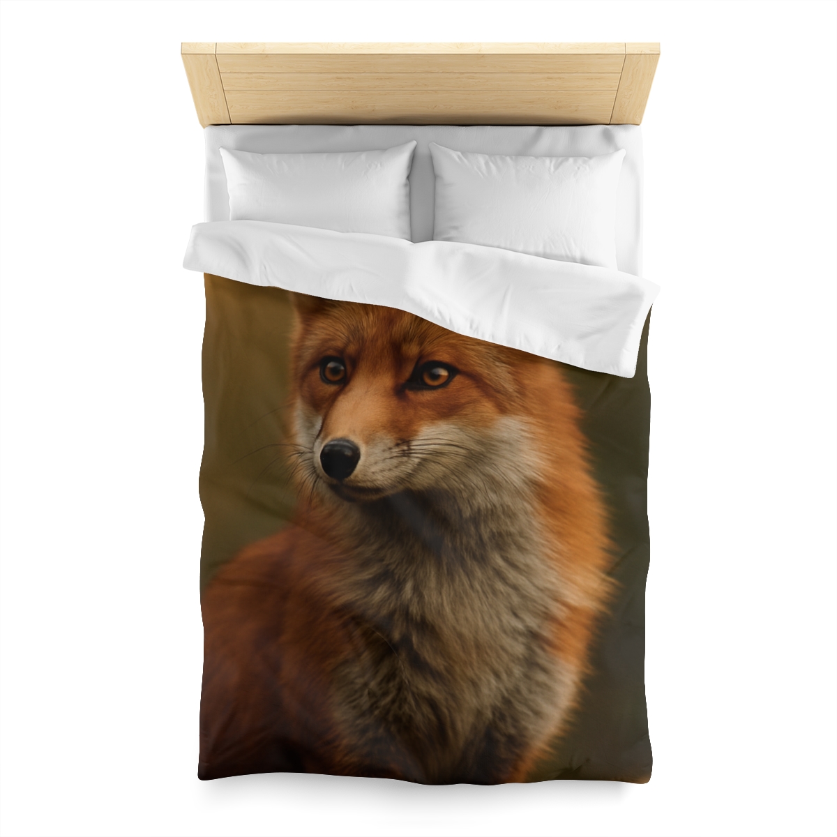 Crimson Whisper Red Fox unique patterned duvets