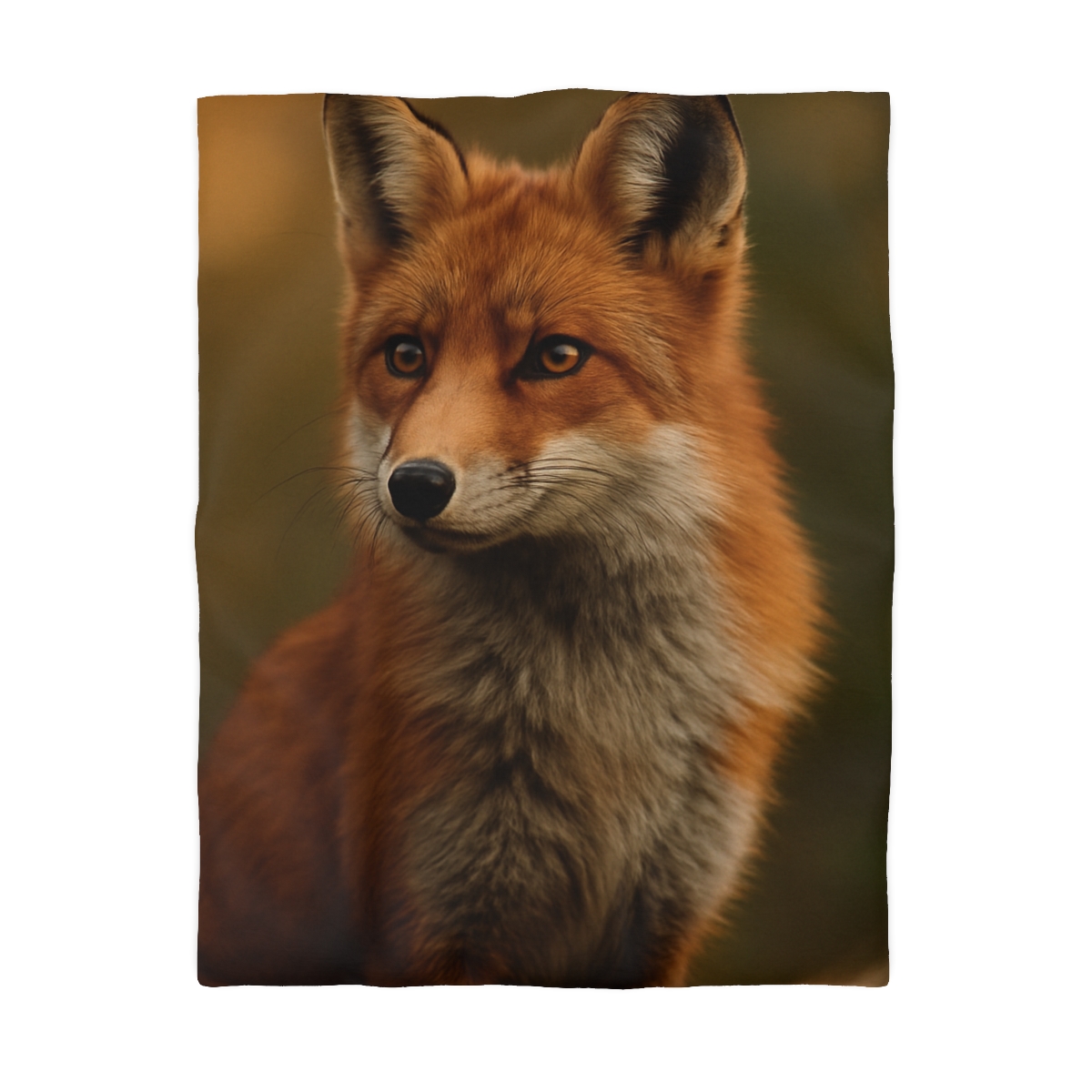 Crimson Whisper Red Fox unique patterned duvets