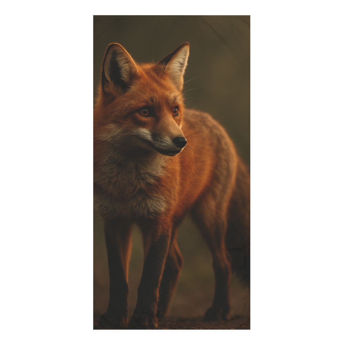Crimson Whisper Red Fox stylish beach towels