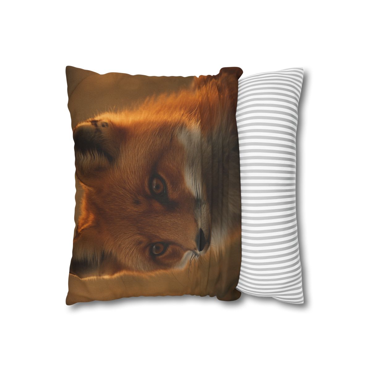 Crimson Whisper Red Fox soft cotton pillow cases